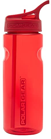 Polar Gear Aqua Grip Water Bottle – BPA-Free Reusable Water Bottles With Straw – 650ml Sports Water Bottle Perfect for Gym, Cycling & Work