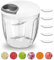 Bixury Zwiebelschneider Manuell Zwiebel Zerkleinerer, 900ML Multizerkleinerer Manuell mit Seilzug, Zerkleinerer Manuell mit 10 Edelstahlklingen, Zwiebelhacker Gemüseschneider für Gemüse, Obst