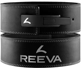 Reeva Gewichthebergürtel - Mikrofaser - Gewichthebergürtel (10 mm) - Gewichthebergürtel in Größe XS/S/M/L/XL - Geeignet für Gewichtheben, Fitness und Bodybuilding - Gürtel