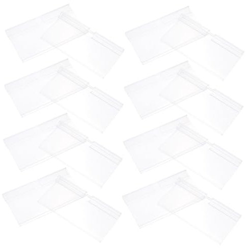 SEWACC 100stücke Etikettenhalter Für Geschäfte Supermärkte Drahtregale Lagerbehälter Preislabel Robustes Pvc-material Einfach Einlegbar Hochwertige Verarbeitung Glatte Oberfläche