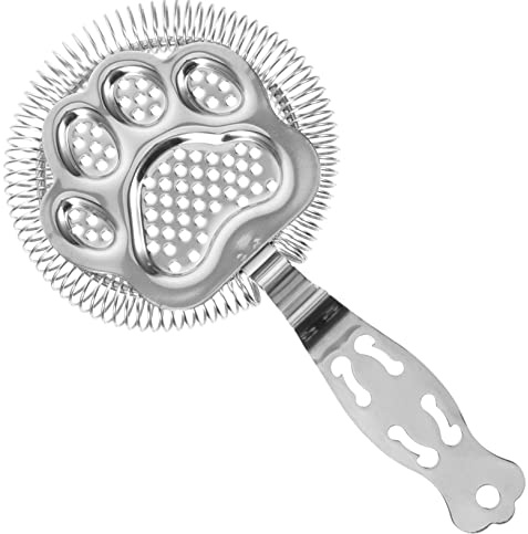 IMIKEYA Colino in Acciaio Inox per Cocktail Colino da Bar Manico per Filtrare Ghiaccio e Polpa di Frutta per Bevande