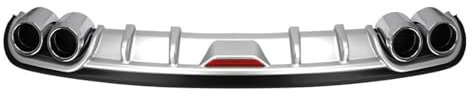 NVNZMFPPW Für Mercedes Für Benz W205 W204 W203 W211 W212 W213 CLA GLA W117 C117 W176 AMG Universal-Heckspoiler, Kleine Umrandung Der Heckstoßstange Heckspoilerflügel(Silver 128CM)