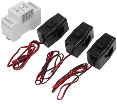 3 Phase WIFI Clamp KWh Meter, 3 Phase Electricity Meter with Built in Circuit Breaker 3 X 750A Clamp CT, for Solar Panel, PV System 90-250VA