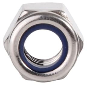 Rimmean 1-50 Stück A4-80 316 Edelstahl Nylon-Sicherungsmutter M3 M4 M5 M6 M8 M10 M12 M14 M16 M20 M22 M24 M30 Sechskant-Nyloneinsatz Selbstsichernde Mutter(20pcs M12-1.75)