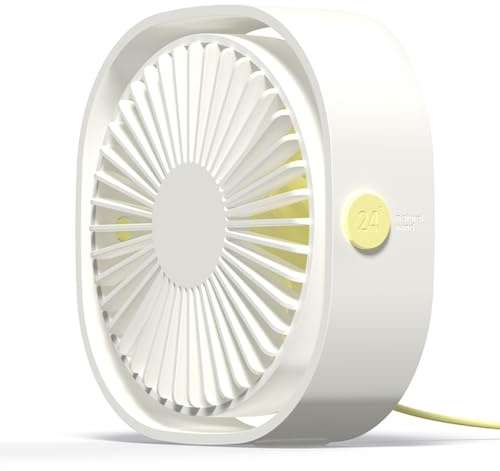DONGKER Mini USB Ventilator fur Hund/Katze, Haustier Tischventilator, Haustierkisten-Fan, 3 Geschwindigkeiten, 360° Drehung Kleine Lüfter für Haustier, Katze, Hund, Büro, Tisch, Zuhause