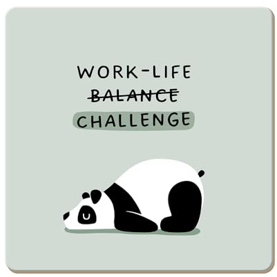 Grafik Werkstatt lustiger Untersetzer aus Kork | Work-Life Challenge, Bunt