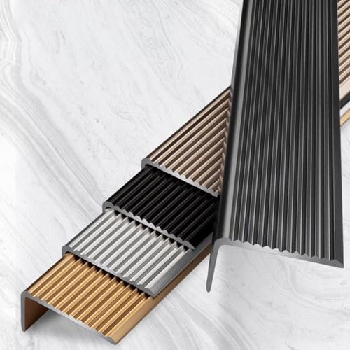 Protector de esquinas de pared de 90 cm, antideslizante e impermeable for escaleras interiores y exteriores, for protección y decoración de zócalos, marcos de puertas y armarios.(Black,90cm L 30mm*20m