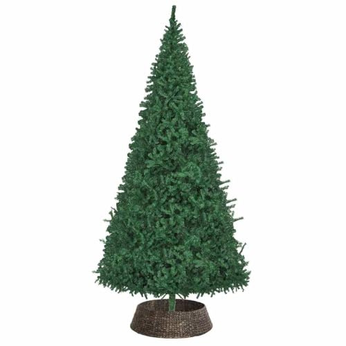 vidaXL Weihnachtsbaumkragen Rund Schwarz 105 x 105 x 28 cm