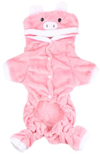 jojofuny Warmer Hundemantel Mit Futter Aus Weichem Material Rosa Haustierkostüm Für Kalte Wintertage Hundebekleidung Für Kleine Und Mittelgroße Hunde