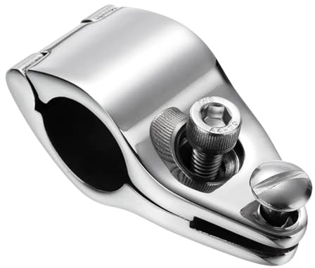 Yunhgft Boot Bimini Top Jaw Slide Clamp Edelstahl Marine Rohrschelle Montagekomponente Ergonomisch für Schattenspender Und Reling für Bootsnutzer Yac