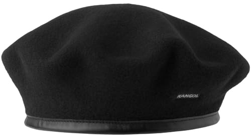 Kangol Beret Monty Baskenmütze Damenbaske Wollbaske Herrenbaske Baske Damen/Herren - mit Einfass Frühling-Sommer Herbst-Winter Winter