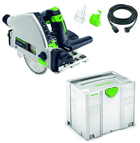 Festool 561551 TS 55 R Tauchsäge mit Elektrottonik, Blau / Weiß