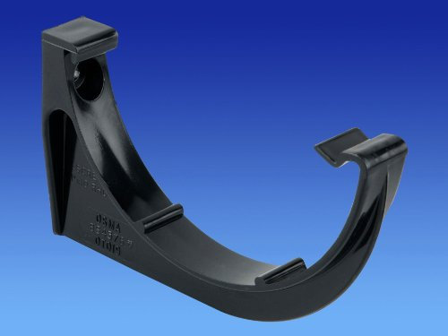 Wavin OSMA Roundline Gutter Support Bracket Pack of 3 112mm Black 0T019x3b