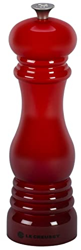 Le Creuset Molinillo de Sal, Plástico ABS, 6.2 x 6.2 x 20.8 cm, Mecanismo de Cerámica, Cereza, 96002000060000