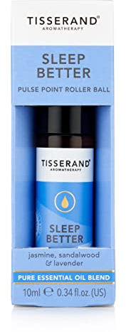 Tisserand Aromatherapy - Sleep Better - Pulse Point Roller - Lavender, Jasmine & Sandalwood Essential Oils - 100% Natural Pure Essential Oils - 10ml