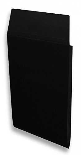 Farbige Faltentaschen | Premium | 229 x 324 x 25 mm (DIN C4) Schwarz (100 Stück) mit Abziehstreifen | Briefhüllen, Kuverts, Couverts, Umschläge mit 2 Jahren Zufriedenheitsgarantie