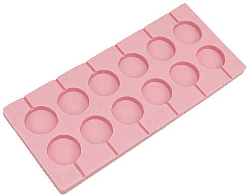 AsentechUK® Moule en silicone rond 12 trous en forme de sucette
