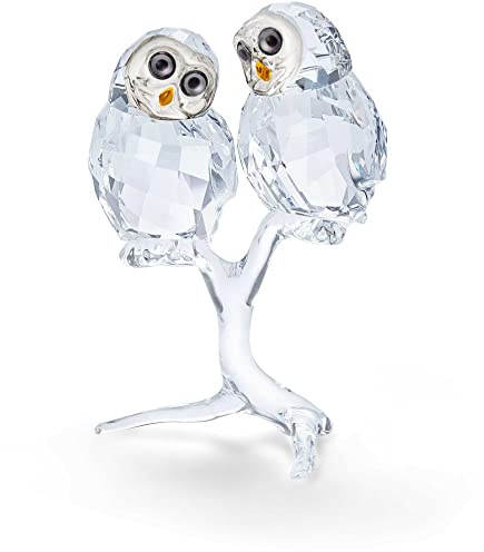 Swarovski Eulenpaar, Kristall, Mehrfarbig, 7,5cm, 5493722