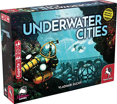 Pegasus Spiele 51905G – Undervattenscities. Tysk utgåva. Rekommenderat kunskapsspel 2020