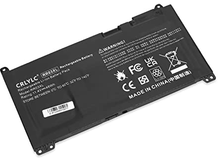 CRLYLC RR03XL Laptop Battery for HP ProBook 430 440 450 455 470 G4 G5 Mobile Thin Client MT20 MT21 Series HSTNN-PB6W HSTNN-LB7I HSTNN-LB71 HSTNN-UB7C HSTNN-I74C 851477-421 851477-541 851477-831