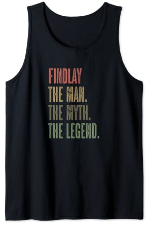 Mens FINDLAY the Man the Myth the LEGEND | FUNNY - Men Boys Name Tank Top