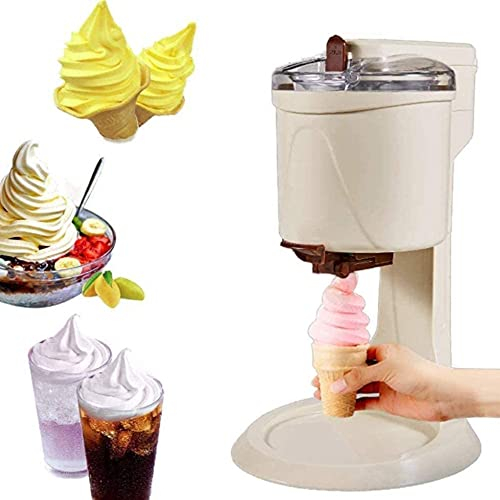 Sorbetière électrique Sorbetière électrique, mini machine à crème glacée molle aux fruits entièrement automatique, saine, sans produits laitiers, opération simple en une seule pression, pour la mais