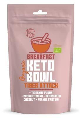Bol Keto Bio - Tiger Attack Petit-déjeuner avec Texture Bouillie Diète Cétogène Riche en Lipides Végétaux