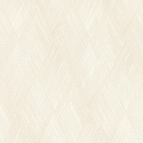 Rasch Carta da parati 844108 – Carta da parati in tessuto non tessuto bianco crema con motivo geometrico a rombi della collezione Perfecto VI – 10,05 m x 0,53 m (lunghezza x larghezza)