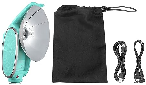 Godox 1/1-1/64 Lux Senior Speedlite With Hotshoe Camera Flash Proffessional Photography Lighting LED Video Flash Portable Battery Powered Light (Mint Green) - DSLR Compatible