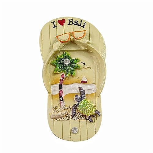 Bali Island Indonesien Kreative Pantoffel Kühlschrank Magnet Reise Souvenir 3D Kühlschrank Dekoration Magnet Aufkleber Handwerk Sammlung