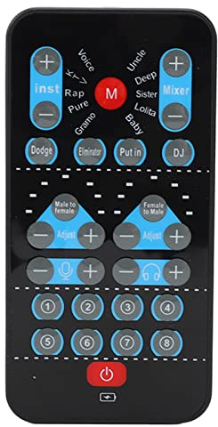 Tragbarer -Sprachwechsler, Multifunktional, 8 Feste Soundeffekte, Handmikrofon-Soundkarte, Universelle -Soundkarte für Kopfhörer oder Mobiltelefone, Computer