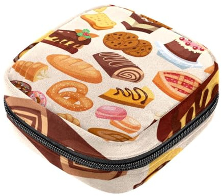 Damenbinden Aufbewahrungsbeutel für Damen, große Kapazität, Menstruationspad-Tasche, nahtloses Muster, Menstruationstaschen, Tampon-Sammelhalter, Geldbörse