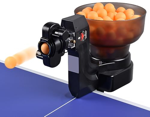 WAYMARK Robot da ping pong da ping pong macchina trainer HP-07 Ping Pong Robot da ping pong Macchina automatica per la pratica Viene fornito con 50 palline