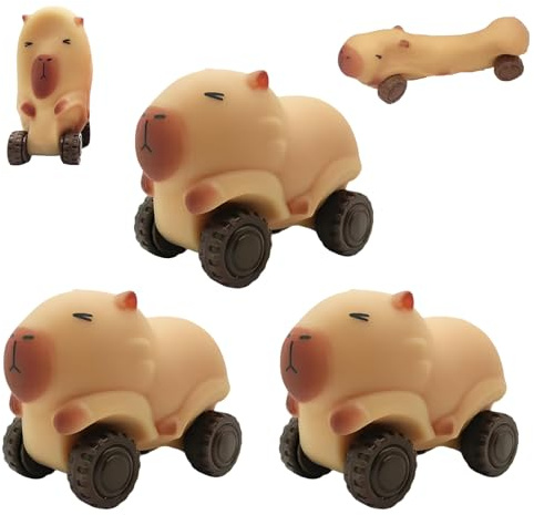 Antistress per Bambini e Adulti,3 Pezzi Giocattolo Antistress,Giocattoli da Spremere,Divertente Giocattolo Antistress,Kapybara Palla Antistress per Bambini,per Adulti e Bambini