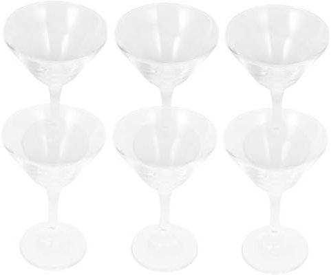 OFFSCH 6 Pezzi Da Cocktail Trasparenti Calici Di Riutilizzabili Per Bevande Cocktail E Whisky