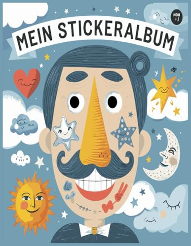Mein Stickeralbum: leer zum sammeln / eeres Stickerbuch zum Einkleben | 110 Seiten | ca. DIN A4 | Tolles Geschenk für Mädchen und Kinder | Musik | Kein Silikonpapier