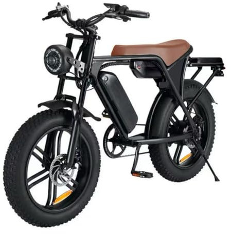 20” Electric Bike, 20 Inch E Bike, Hybrid Bike, 2 X 48V 15AH Double Batteries, 120 KM Range, Brushless Motor, LCD Display, 7 Gear, Rear Seat, Throttle, Suspension, Disc Brakes, Headlight, Indicators