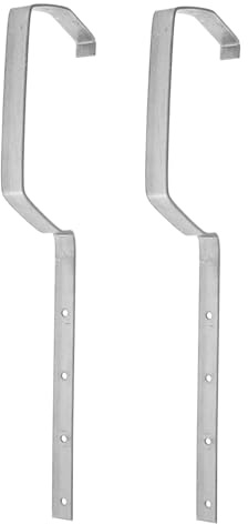 HYTROVE Supporto Grondaie in Ferro Resistente alla Ruggine, Staffa Versatile per Grondaie da 200mm, 2 Pezzi, Accessorio Essenziale per Tetti e Drenaggio
