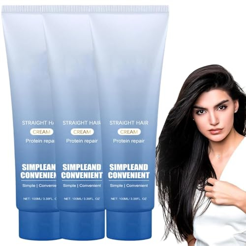 Protein-Korrektur-Haarglättungscreme, seidig & glänzend, pflegende Lotion für Männer und Frauen