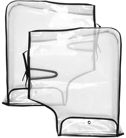 FUNOMOCYA Protège Main Moto Housse De Guidon Moto Coupe-Vent Et Imperméable Manchon Transparente À Grande Ouverture Installation Facile 2 Pièces