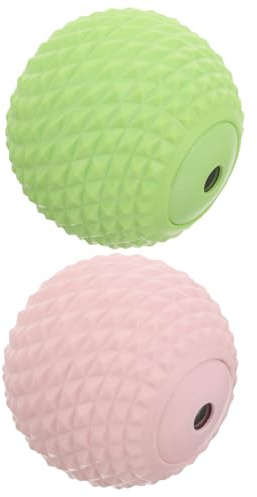 Rückenmassageball aus Tpe für Rücken und Muskeln | Tragbares Akupunktur Massagegerät, für Training und Entspannung, 2 Stück, Grün