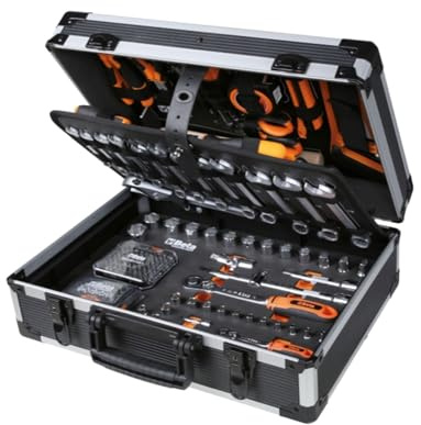 Beta BW 2056E – Valigia in Plastica con Assortimento di 163 Utensili per Manutenzione Generale