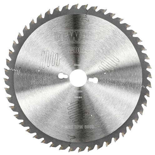 DeWalt DT4324-QZ - Hoja para sierra circular estacionaria 260x30mm 48D