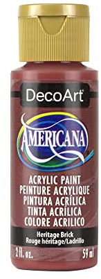 DecoArt Americana Acrylic Paint, 2-Ounce, Heritage Brick