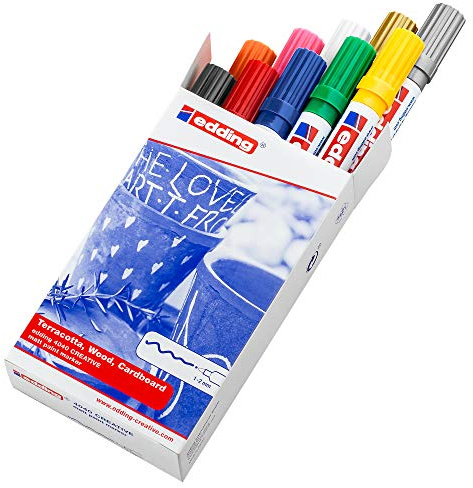 edding Mattlack-markör edding 4040 creative, 1-2 mm, sorterad