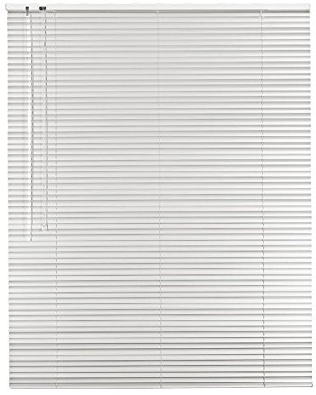 Original Easy-Shadow Aluminium Jalousie Jalousette Breite 180 x 250 cm Höhe in Farbe weiss - Bedienseite links - Fensterjalousie Jalousien Alu-Jalousien Alu-Jalousetten Fenster Rollo Lamellenbreite 25 mm Lamellen / Maßanfertigung