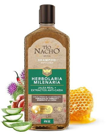 Tio Nacho Champú Anticaída - Aumento de Volume Con Jalea Real y Extractos fortificantes