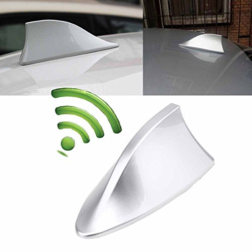 Possbay Haifischflosse Antenne Auto AM/FM Radiosignal mit Selbstklebendem Splitter