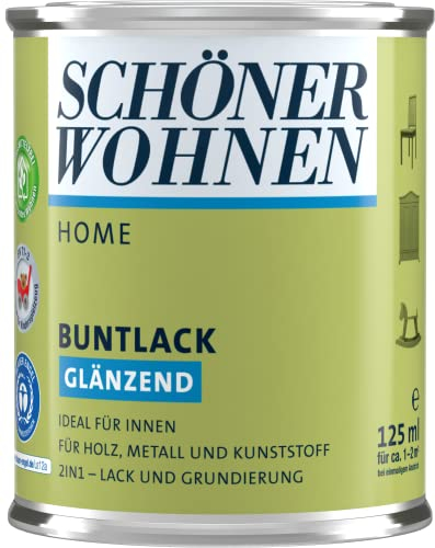 Schöner Wohnen Home Buntlack 125ml, glänzend, RAL 6129 Limettengrün