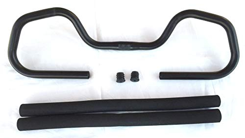 Fahrrad Lenker Alu Multifunktionslenker 25,4/31,8mm 600mm Breite mit Bezug (31,8 mm)